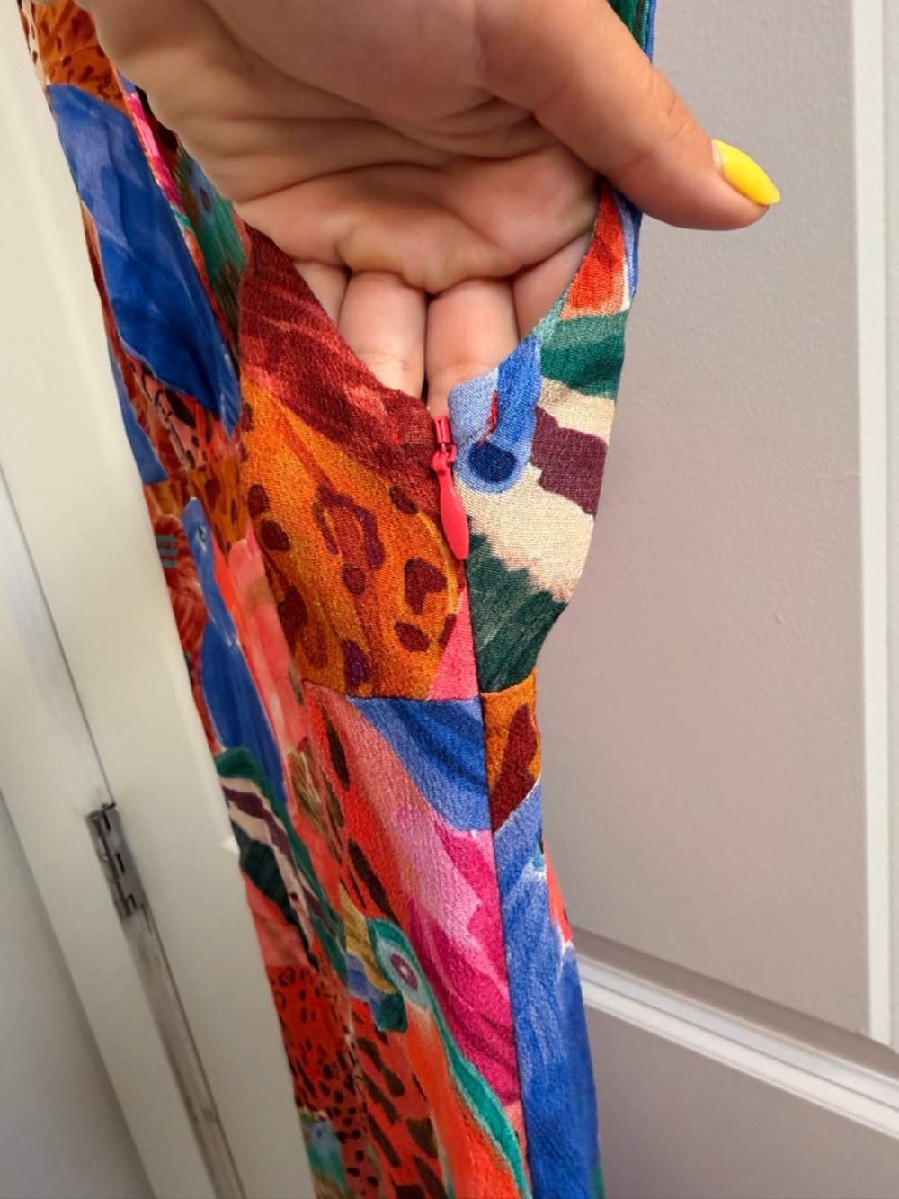 Farm Rio Animal Collage Midi Dress - Picture 5 of 12